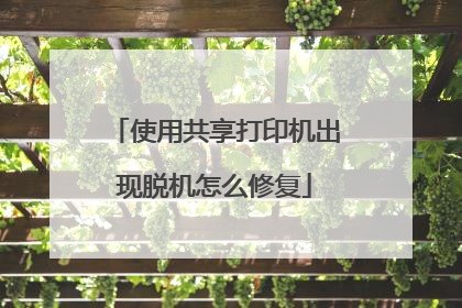 使用共享打印机出现脱机怎么修复