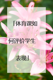 体育课如何评价学生表现