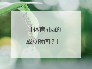 体育nba的成立时间？