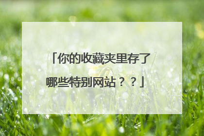 你的收藏夹里存了哪些特别网站??