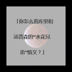 你怎么看库里和汤普森的“水花兄弟”情义?