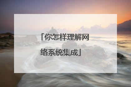 你怎样理解网络系统集成