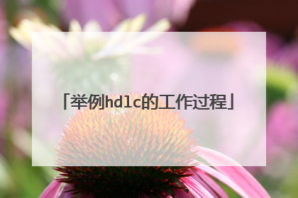 举例hdlc的工作过程