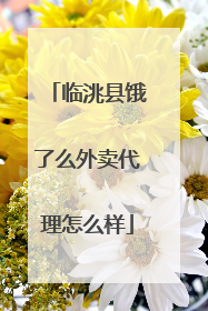 临洮县饿了么外卖代理怎么样