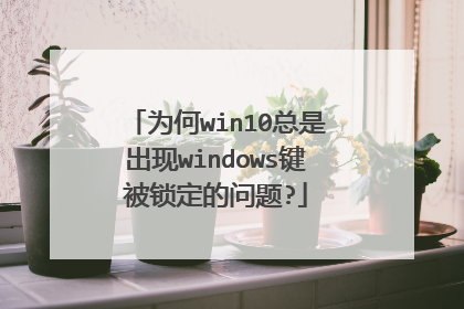 为何win10总是出现windows键被锁定的问题?