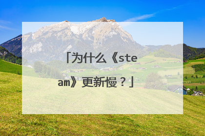 为什么《steam》更新慢?