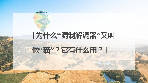 为什么“调制解调器”又叫做“猫”？它有什么用？