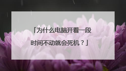 为什么电脑开着一段时间不动就会死机？