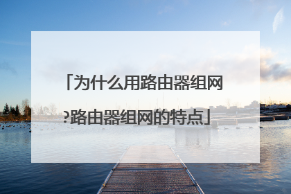 为什么用路由器组网?路由器组网的特点
