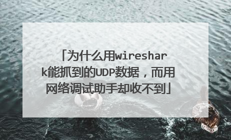 为什么用wireshark能抓到的UDP数据，而用网络调试助手却收不到