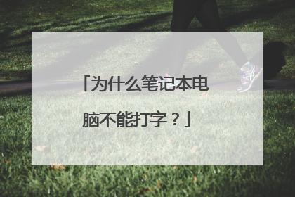 为什么笔记本电脑不能打字？