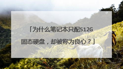 为什么笔记本只配512G固态硬盘，却被称为良心？