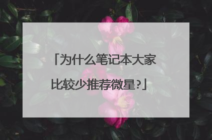 为什么笔记本大家比较少推荐微星?