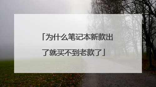 为什么笔记本新款出了就买不到老款了