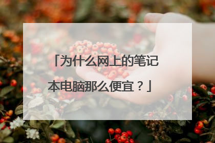 为什么网上的笔记本电脑那么便宜？