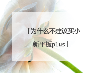 为什么不建议买小新平板plus