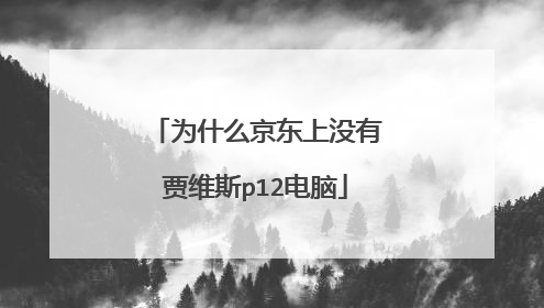 为什么京东上没有贾维斯p12电脑