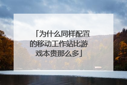 为什么同样配置的移动工作站比游戏本贵那么多