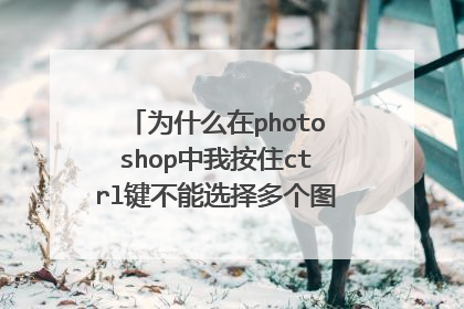 为什么在photoshop中我按住ctrl键不能选择多个图层?重点描述如下_