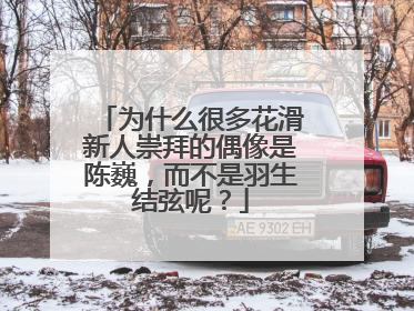 为什么很多花滑新人崇拜的偶像是陈巍，而不是羽生结弦呢？