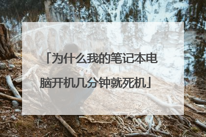 为什么我的笔记本电脑开机几分钟就死机