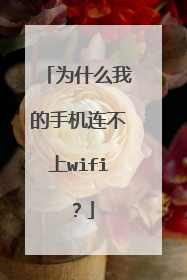 为什么我的手机连不上wifi?