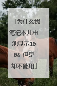 为什么我笔记本儿电池显示100% 但是却不能用
