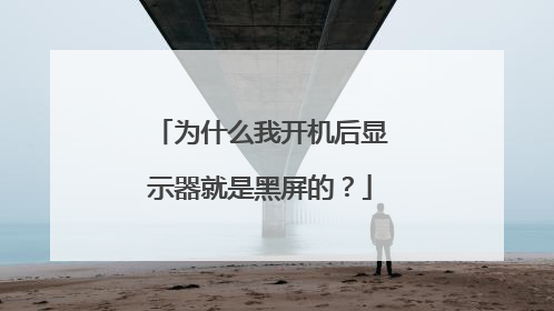 为什么我开机后显示器就是黑屏的？