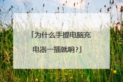 为什么手提电脑充电器一插就响?