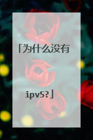 为什么没有ipv5?