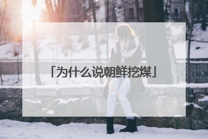 为什么说朝鲜挖煤