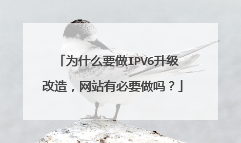 为什么要做IPV6升级改造,网站有必要做吗?