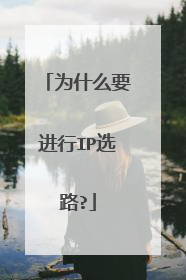 为什么要进行IP选路?