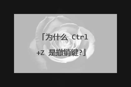 为什么 Ctrl+Z 是撤销键?