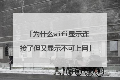 为什么wifi显示连接了但又显示不可上网