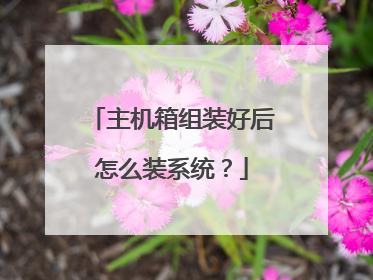 主机箱组装好后怎么装系统?