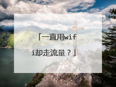 一直用wifi却走流量?