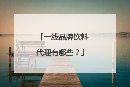 一线品牌饮料代理有哪些？