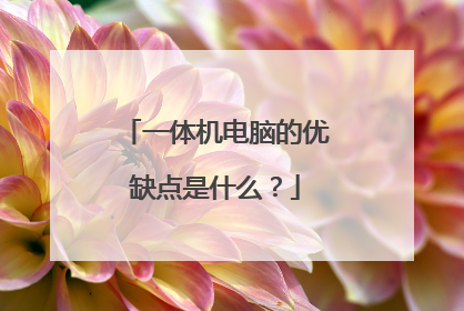 一体机电脑的优缺点是什么?