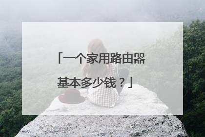 一个家用路由器基本多少钱?