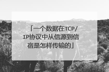 一个数据在TCP/IP协议中从信源到信宿是怎样传输的