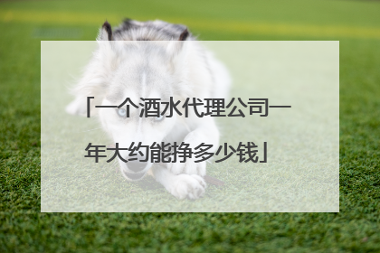 一个酒水代理公司一年大约能挣多少钱