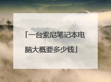 一台索尼笔记本电脑大概要多少钱