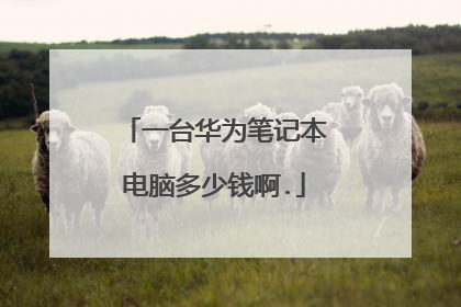 一台华为笔记本电脑多少钱啊.