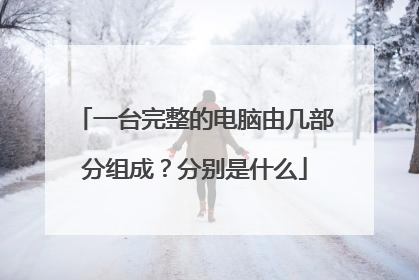 一台完整的电脑由几部分组成？分别是什么
