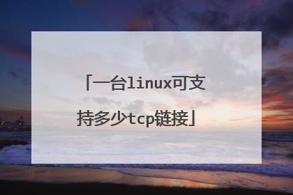 一台linux可支持多少tcp链接