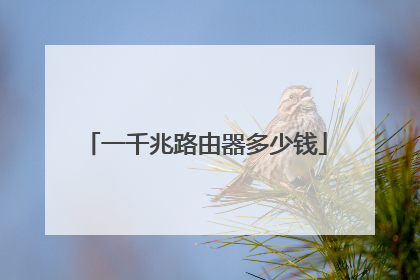 一千兆路由器多少钱