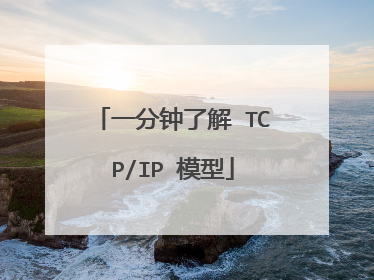 一分钟了解 TCP/IP 模型