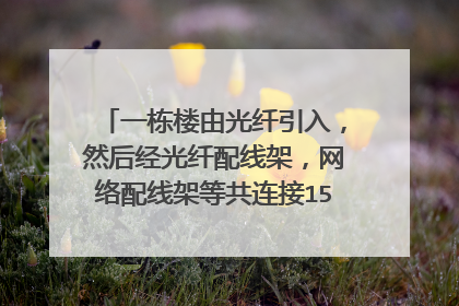 一栋楼由光纤引入,然后经光纤配线架,网络配线架等共连接150个左右的网络口,大概需要多少钱?