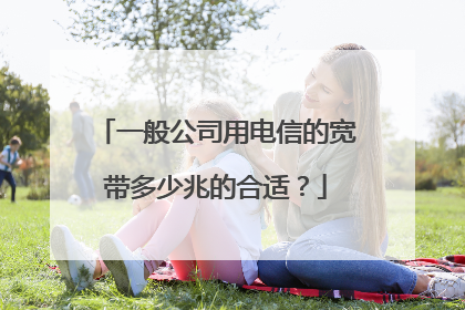 一般公司用电信的宽带多少兆的合适？